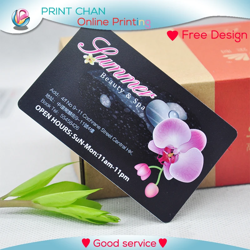 

500pcs/Lot Full Color PVC Plastic Business Cards Printing Customize , 0.38mm Thickness Top Quality Free Shipping