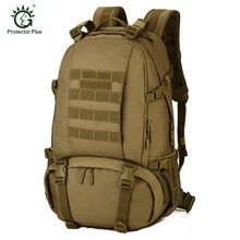 Protector Plus Camuflaje 40L Al Aire Libre Táctico Militar Mochila Mochilas Deportes Bolsa de Ordenador Portátil Bolsas de Excursión Que Acampa Caza