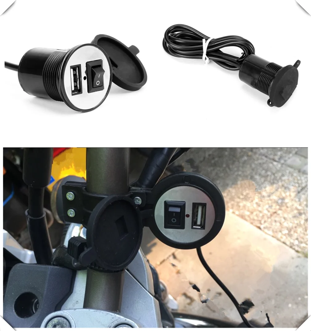 12V-24V аксессуары для мотоциклов Автомобильное usb-устройство зарядки телефона
