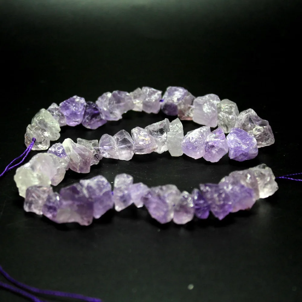 

Wholesale AAA+ Unpolished Irregular Shape Amethysts Stone Beads For Jewelry Making Diy Bracelet Deep Purple Beads Strand 15.5''