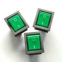 KCD4-201 On-Off 4 pins 6A 250V green