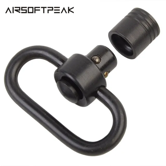 US $2.99 QD Rifle Sling Rail Swivel Scope Mount Ring Quick Detach Release Button Strap Ring Holder With Base