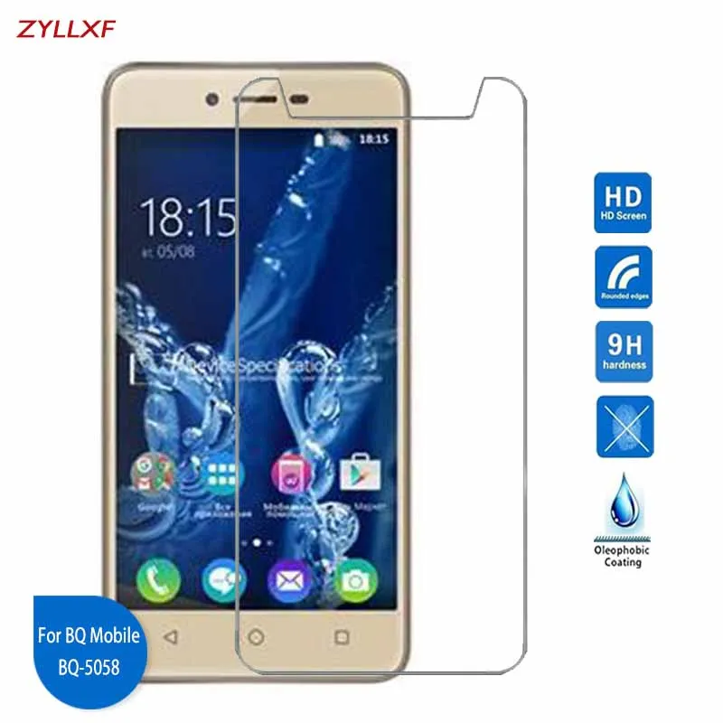 

For BQ Mobile BQ-5058 Strike Power Easy Tempered Glass Premium Screen Protector Film 5.0 inch 9H 2.5D Safety Film On BQS-5058