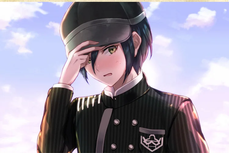 Danganronpa V3 Косплей Saihara Shuichi Косплей Костюм Аниме игра школьная форма костюм наряд пальто+ брюки+ шляпа