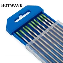 10 шт. WP наземная отделка зеленые наконечники Tig сварочные стержни Чистый вольфрам электроды