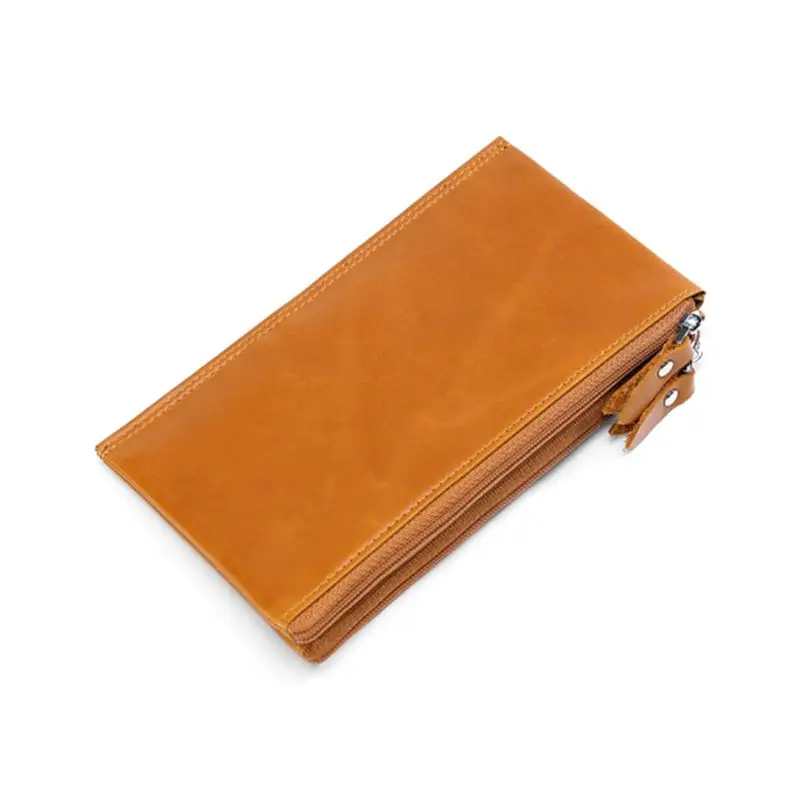 

Women Genuine Leather Clutch Wallet Long Credit Card Holder Double Zipper Purse Handbag Bag