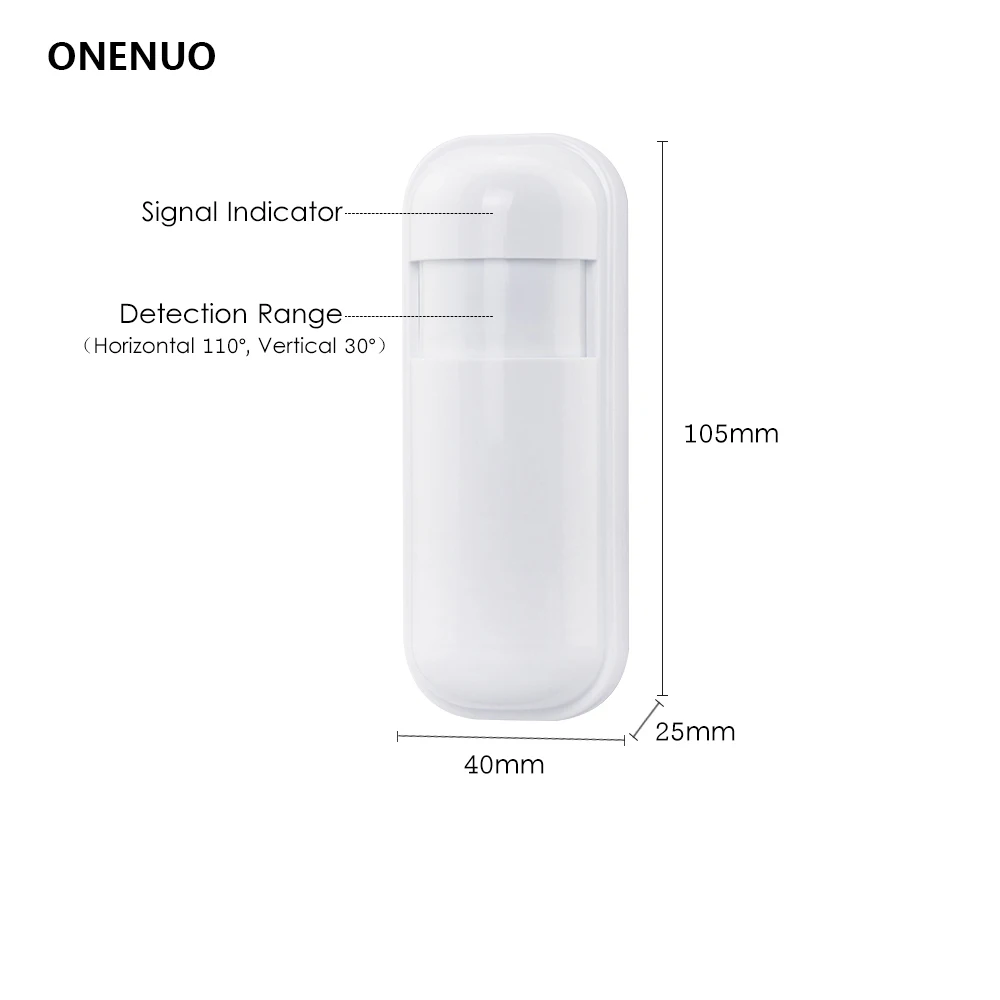 

Wireless Intelligent PIR Motion Sensor Alarm Detector For Home Burglar Alarm System Security Built-in antenna Free Shipping