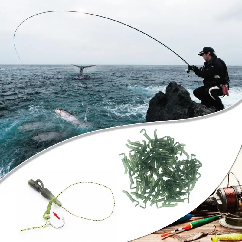 Carp Fishing Hook Sleeves D Rig Line Aligner Anti Tangle Positioner