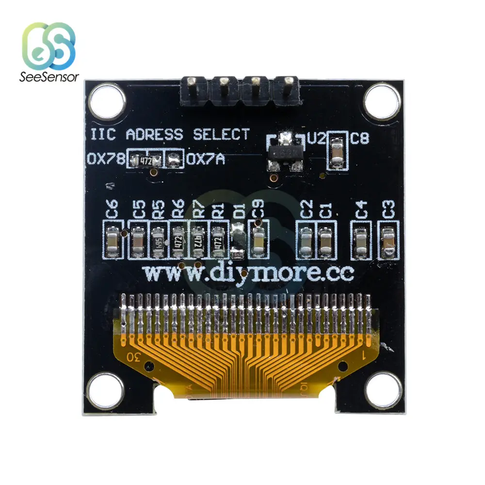 0,96 дюймовый IIC Серийный белый/синий/желтый синий OLED дисплей модуль 128X64 IEC SSD1306 плата с ЖК-экраном GND VCC SCL SDA для Arduino