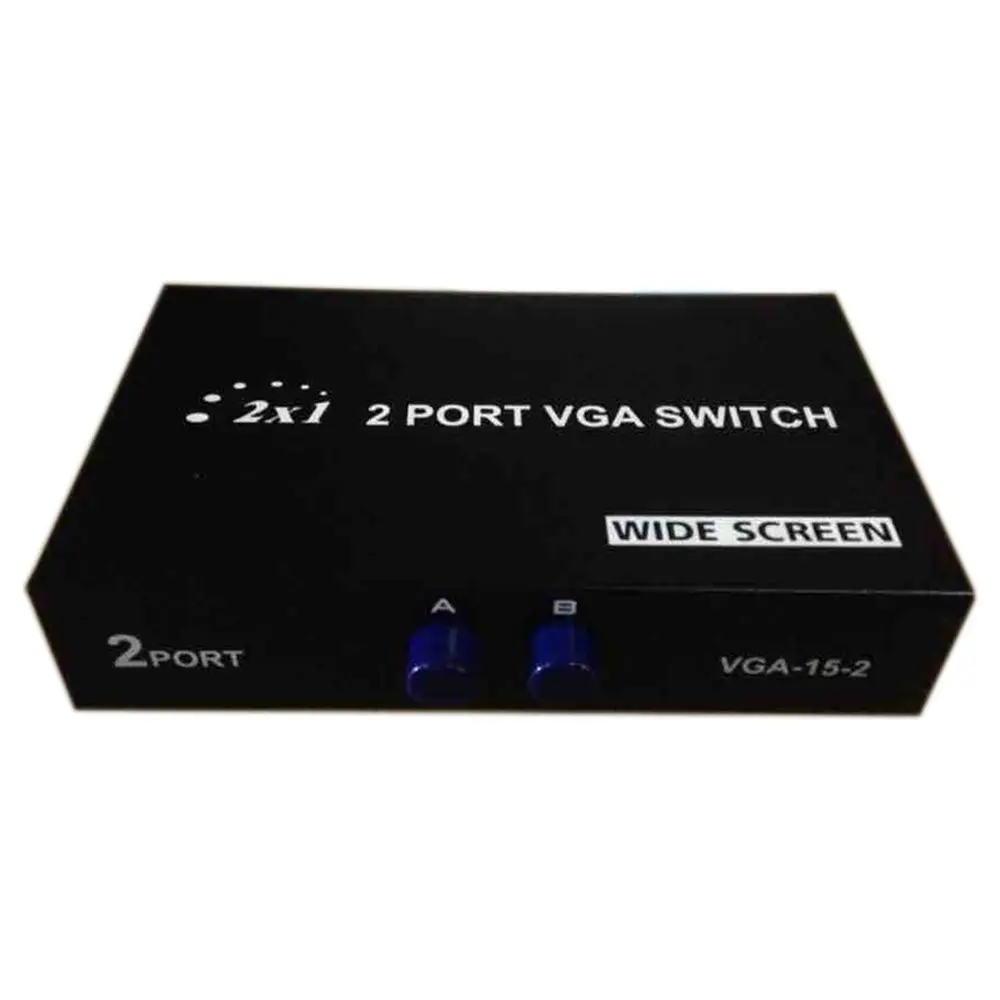130 мГц 1 до 2 монитора коммутатор VGA Video Splitter конвертер адаптер Box