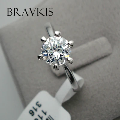 Кольцо обручальное с кристаллами для женщин BJR0012B|ring bands for women|ring bandengagement ring |