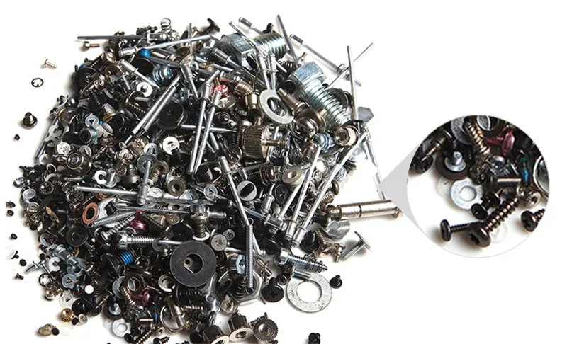 

0.5kg M1.2-M6 Micro Tiny Precision Mixed Multi-size Screws Gaskets Rivets Screw Bolt Nuts Repair Tools Part