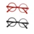 Детские круглые очки в черной или Красной оправе, рождественский подарок - изображение
