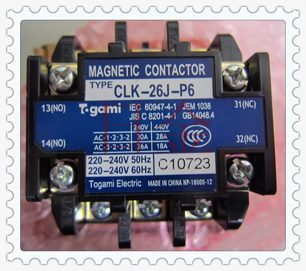 PLC Processors DAIKIN CLK26JP6 220V alternating current contactor Togami Electric Control
