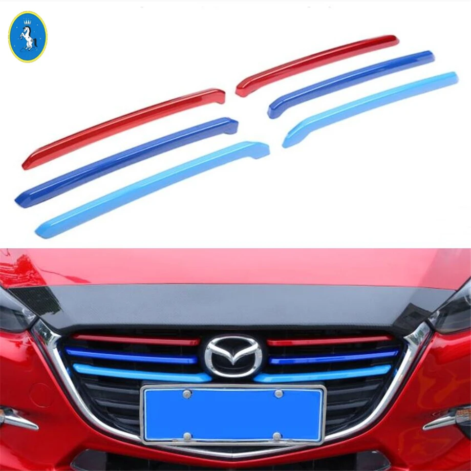 Yimaautotrims авто аксессуары Передняя решетка гриль Вставки гоночный чехол отделка 6