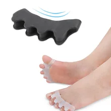 1 пара Силиконовый корректор Toe Protector сепаратор/Finger Spacer для дизайн ногтей инструменты гибкие мягкие кремнезема 5 цветов пальцев разделители
