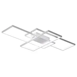 Nordic простота Gleam прямоугольник алюминий светодио дный современные светодиодные потолочные светильники для гостиная спальня белый черный