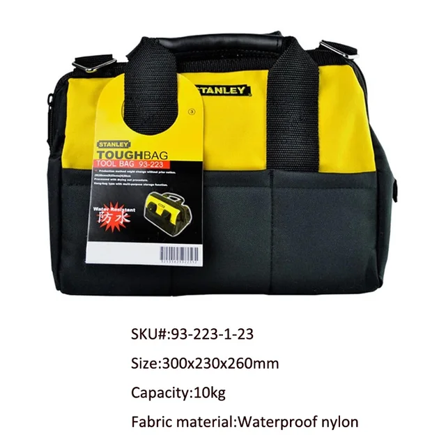 Stanley tool bag organizer with shoulder belt electrician bags nylon waterproof technician tools