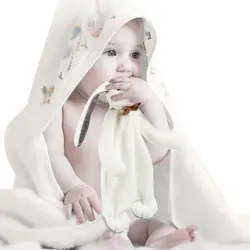 Meibeile 2 шт. Детские мультфильм кролик мягкие одеяла полотенце bb-бар колокольчик погремушки Плюшевые игрушки для новорожденных