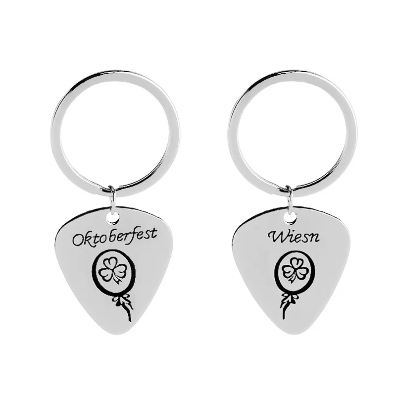 

New fashion simple pendant Keychain Key ring lettering oktoberfest wiesn key chain Holder