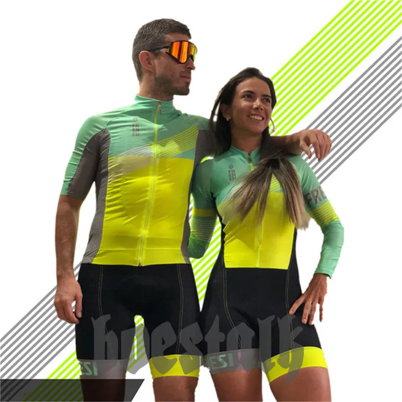 

2019 Pro team body suit women triathlon skinsuit frenesi men cycling jersey swimwear running suit custom bike clothes tight suit