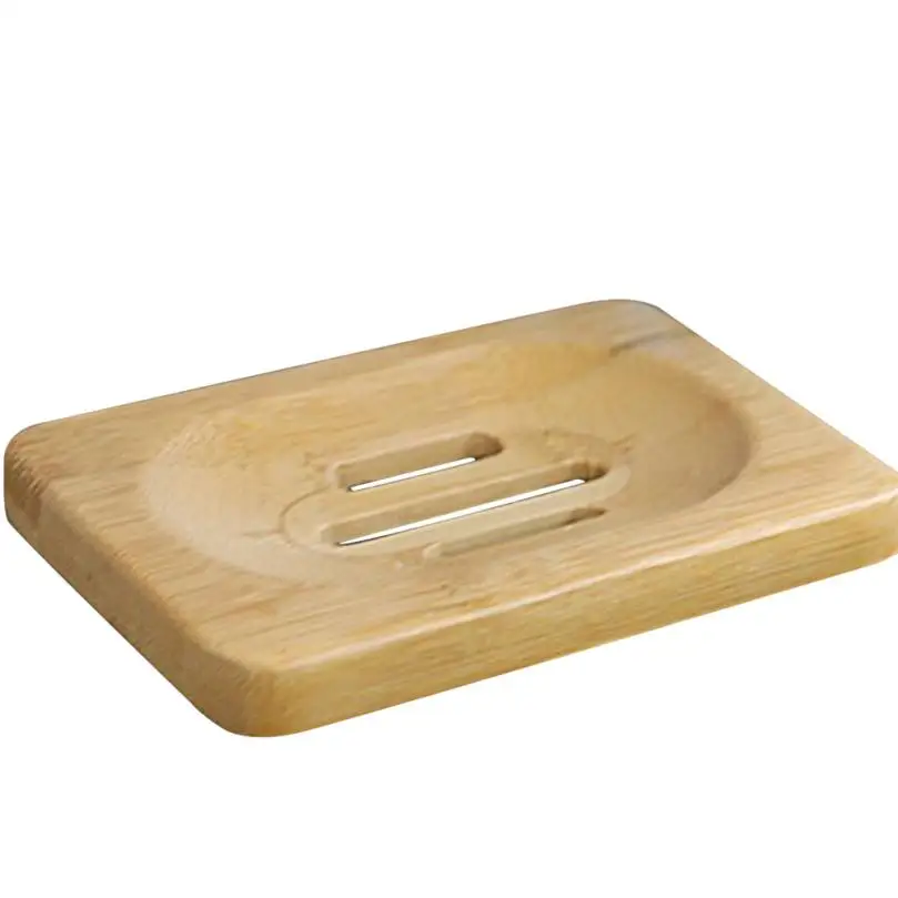 

Original Ecological Natural Bamboo Wood Bathroom Shower Soap Tray Dish Storage Holder Plat Dry cleaning m28