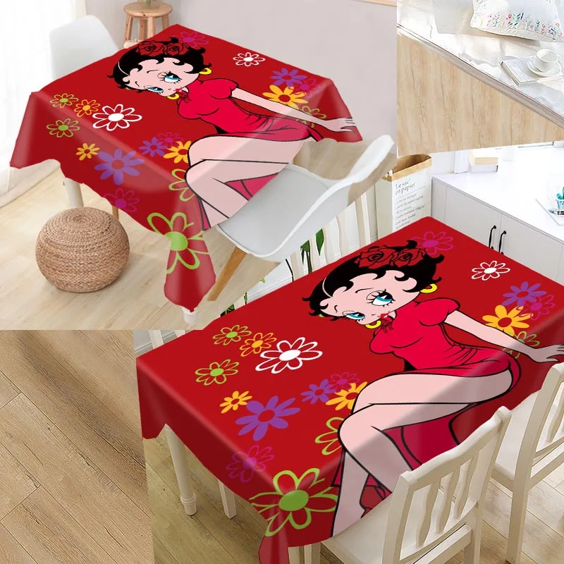 Shunqian Custom betty boop скатерть квадратная/прямоугольная для свадебного стола