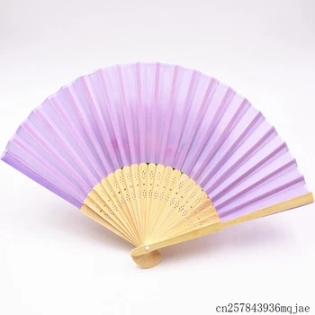 

400pcs Spun Silk Hand Fan in Elegant Gift Box for Party Favors Wedding Gift