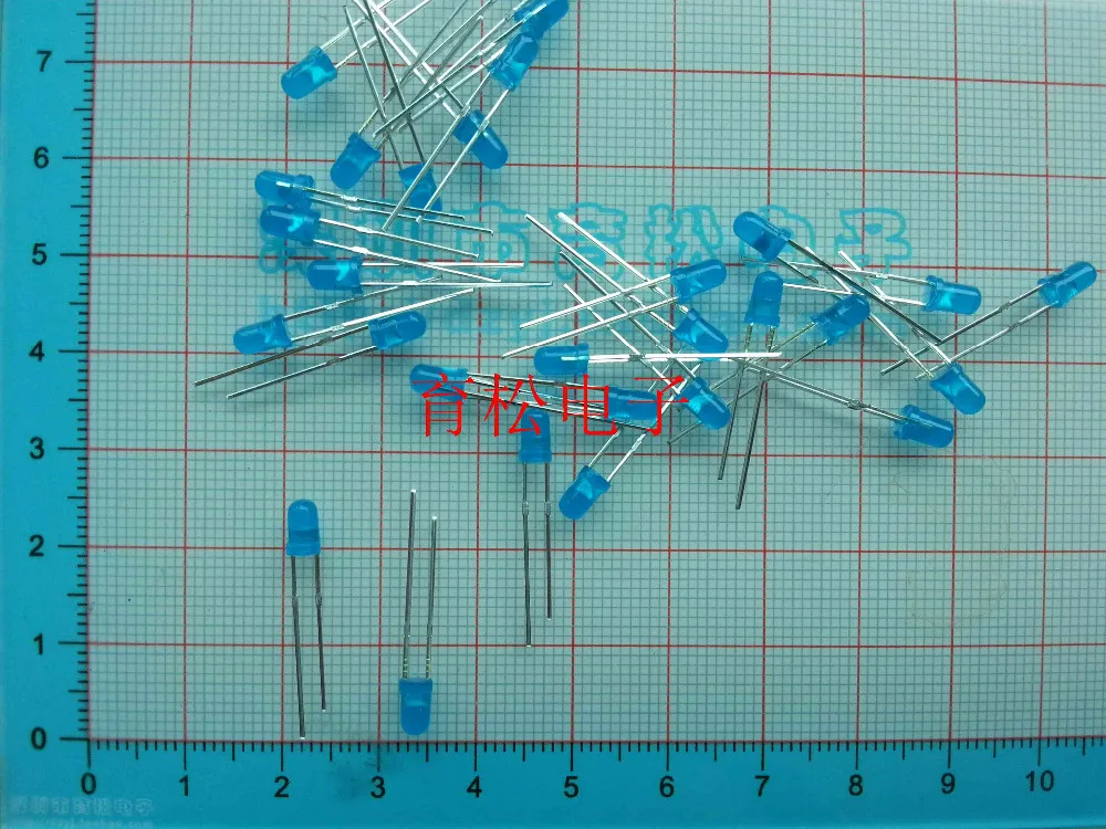 1000PCS LED 3MM BLUE COLOR BLUE LIGHT Super Bright