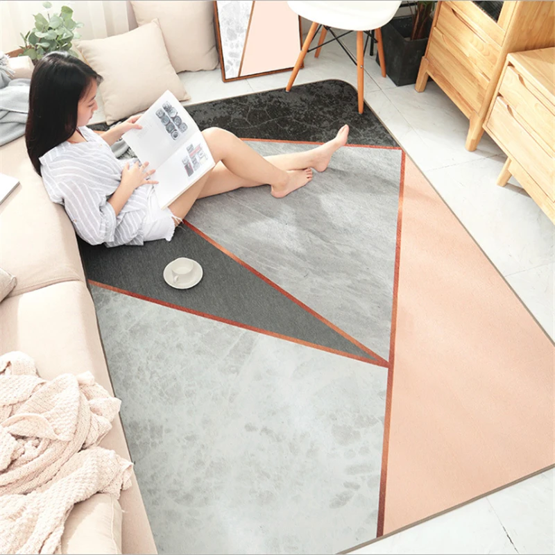 AOVOLL ковры для гостиной в скандинавском стиле домашний геометрический рисунок ковер Противоскользящий коврик для спальни коврик для гостиной