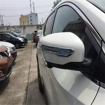 

WELKINRY car auto cover For Nissan Murano 2015 2016 2017 ABS chrome side wing fender rearview door mirror antiscuff rib trim
