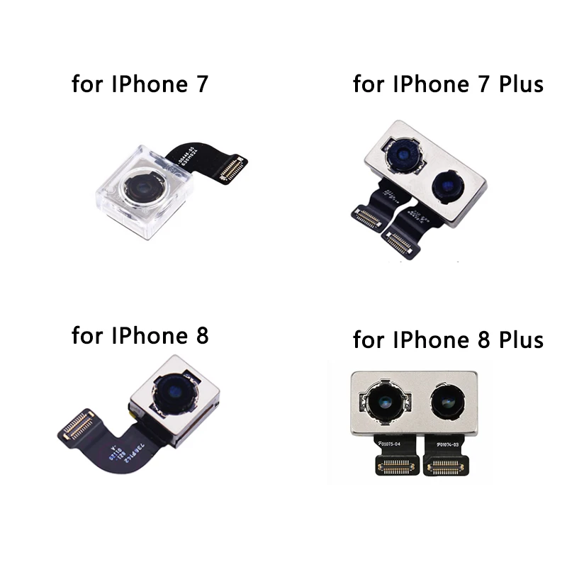 100% тестовая задняя камера для IPhone 6 6s 7 8 X XR XS MAX с датчиком флэш модуля Plus запасная