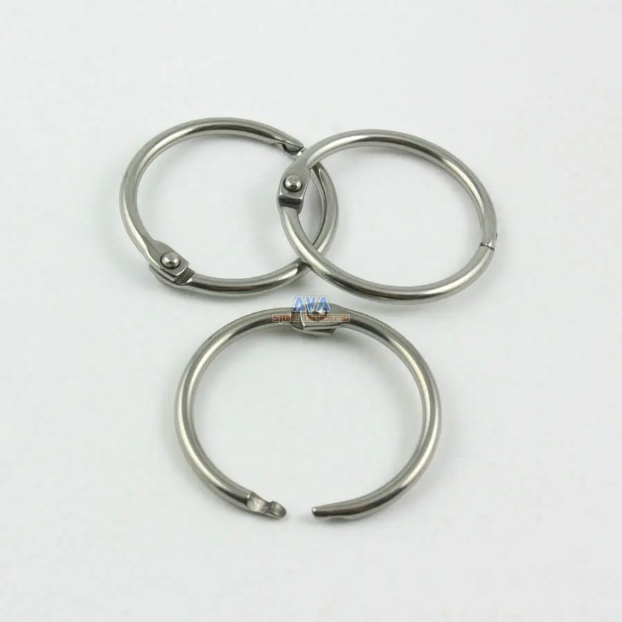 20 Pieces 25mm Stainless Steel Curtain Rings Curtain Open Rings Sliding Hook