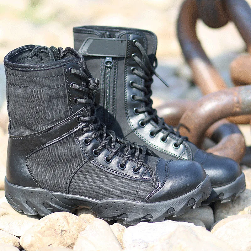 Boots boots military breathable special service high help fans special training boots canvas training shoes boots security shoes