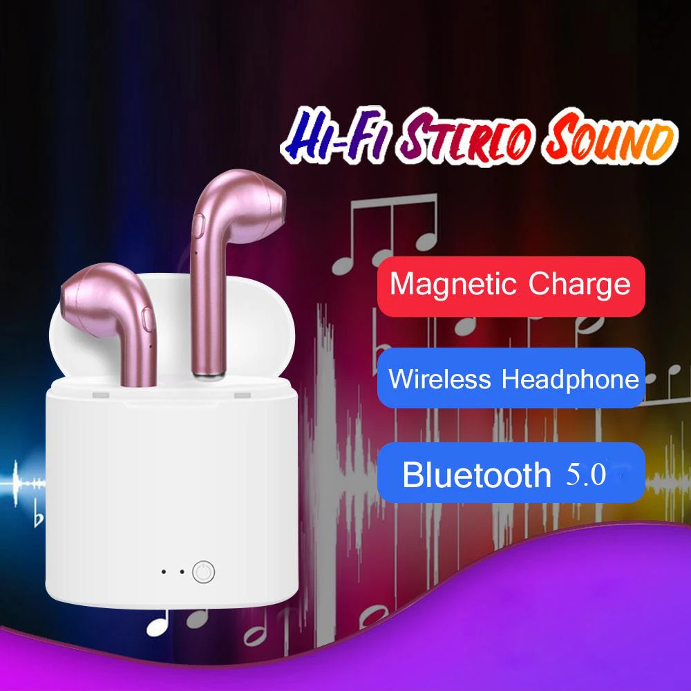 I7 I7s TWS беспроводные Bluetooth наушники в ухо музыкальные набор стерео гарнитура для