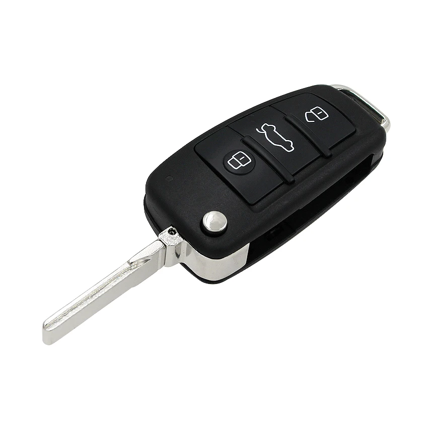Модифицированный MQB полуумный дистанционный ключ 3 кнопки Складной флип автомобильный смарт ключ-брелок 315Mhz или 433Mhz A6L для Audi A3