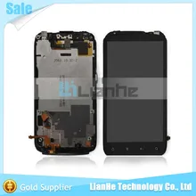 4.3 inch 1 piece free shipping with frame black for lcd HTC Sensation G14 Z710E screen with touch digitizer display complete