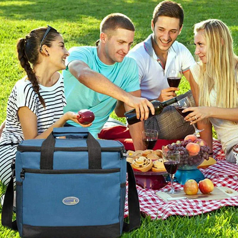 Lunch Picnic Bags Thermal Bag Refrigerator Food Holder Ourdoor Camping Equipment Insulated Beer Basket Cooler Box Beach Fridge (3)