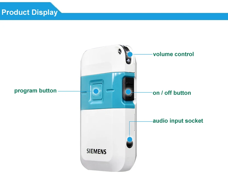 Цифровой карманный слуховой аппарат Siemens, слуховые аппараты Pockettio DMP для умеренной и тяжелой потери, усилители звука, мини слуховое устройство, распродажа