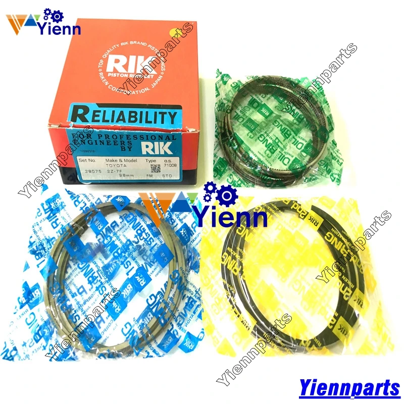Toyota 2Z piston ring set