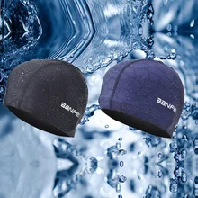 Мужская Профессиональная шапочка для плавания, одноцветная шапка для плавания, одежда для бассейна, защищающая уши, долговечная Мужская шапочка для купания, шапка для плавания s для мужчин