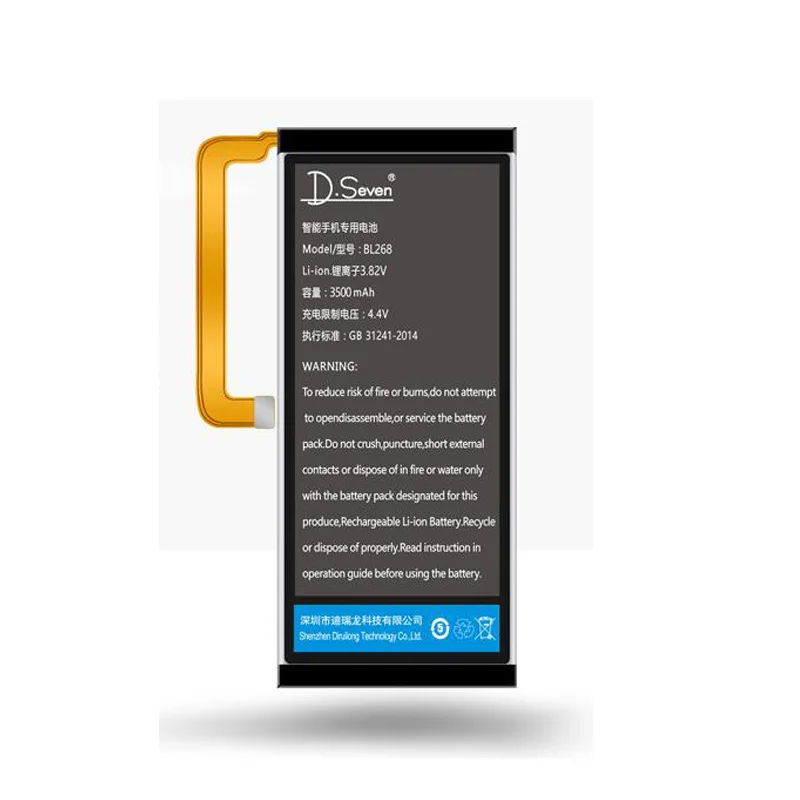 100% Новый 3500 мА/ч Батарея для lenovo ZUK Z2 BL268 телефон замена батарей с инструментальным