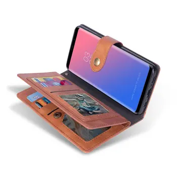 

For Coque Samsung S9Plus Case Samsung Galaxy S9 Plus Flip Cover Leather Wallet Multifunction for Samsung S9 Case Cover S 9 Case