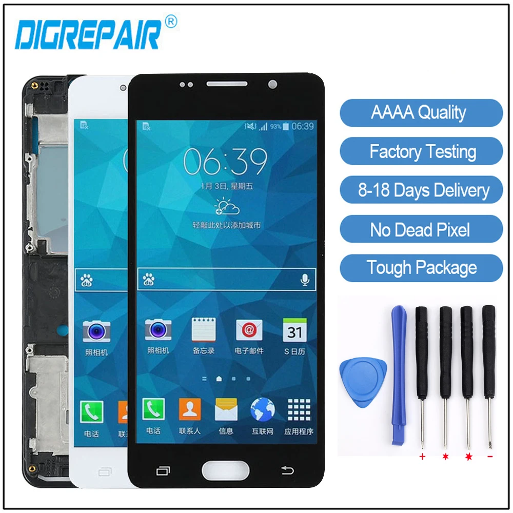

A510F LCD For SAMSUNG A5 2016 Screen For SAMSUNG A5 2016 A510 A510M SM-A510F LCD Display Digitizer Touch Screen Replacements