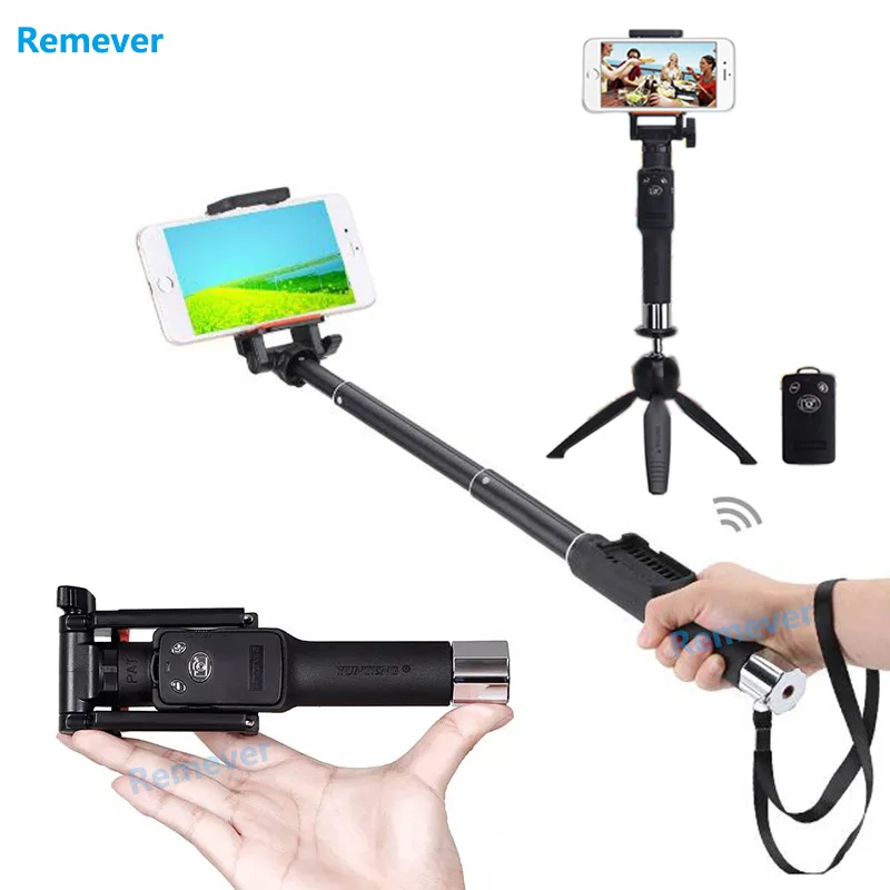 

Portable Handheld selfie stick Telescopic Monopod with Bluetooth Remote Shutter For Phone Iphone 5 6 6s 7 Samsung Xiaomi Huawei