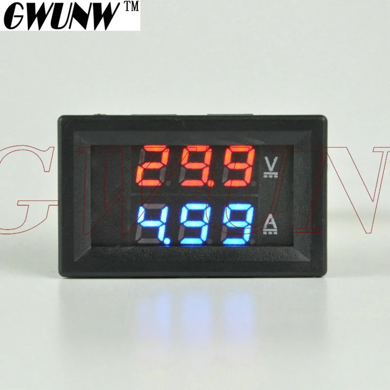 Цифровой амперметр постоянного тока GWUNW BY32A 0 100 в 5a Тестер измеритель вольтметр