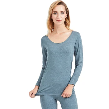 

Winter Warming Comfortable Solid Pyjamas Women Set Round Neck Long Sleeve Pyjamas Sets 11 Colors T7