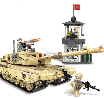 

1340PCS Military Tank Model Building Blocks City Fight Arms Toys Bricks Best Gift For Children