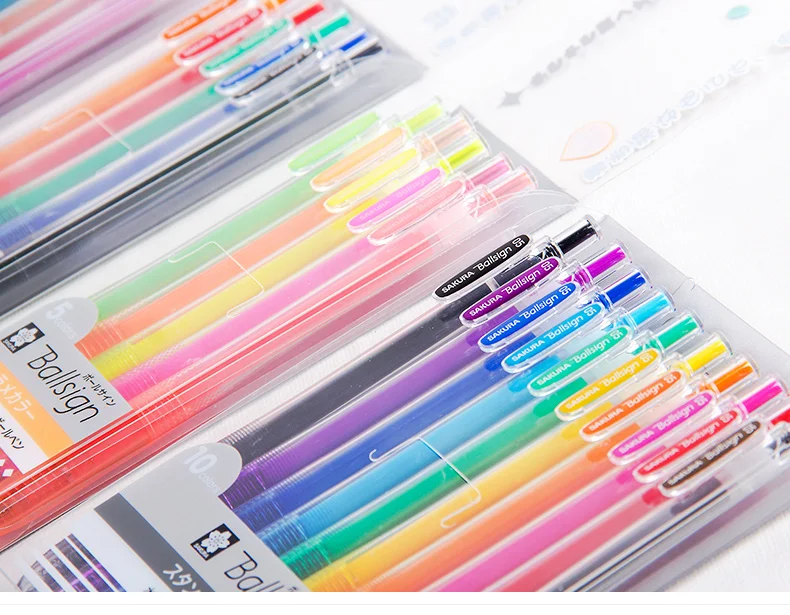 Японская Сакура пресс Цветной гелевая ручка 0,5 мм конфетный цвет ed маркер для выделения текста Kawaii школьные принадлежности