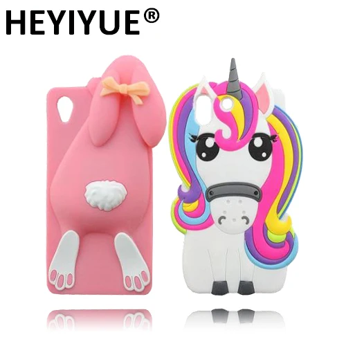 

Silicone Cartoon Unicorn Rabbit Cat Ice Cream Design Mobile Phone Case Cover For Sony Xperia M4 Aqua
